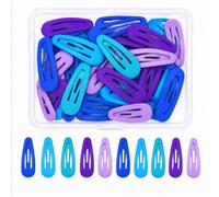 Fermagli Capelli per Ragazza, 30Pcs Colorati Clips per Bambina, 3cm Fermagli per Capelli a Scatto, Mini Mollette per Capelli Bambina, Forcina per Ragazza, Fermaglio Colorati per Bambini (Freddo)