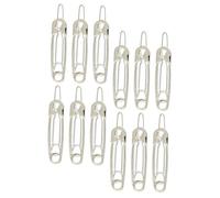 Fermagli Chioma Donna Metallo 12 Pezzi Lega Lucida Spilla | Forma a Spilla da Balia, per Tenere i Capelli Durante la Cura del Viso, Colore Argento