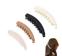 Fermagli for capelli a banana grandi, Clip porta coda di cavallo antiscivolo for donne e ragazze, Fermagli for capelli a banana in acrilico, Pettini a banana for capelli antiscivolo, Fermagli for cape