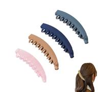 Fermagli for capelli a banana grandi, Clip porta coda di cavallo antiscivolo for donne e ragazze, Fermagli for capelli a banana in acrilico, Pettini a banana for capelli antiscivolo, Fermagli for cape