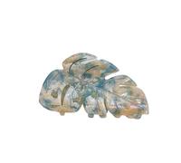 Fermagli for capelli, fermagli ad artiglio 1 pz Foglie Artiglio for capelli Artiglio for capelli Pianta Granchio Fermaglio for capelli for ragazze Accessori for capelli for donne-A(Blue)