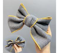 Fermagli for capelli, forcina con fiocco grande, colori dolci abbinati, versione coreana, forcina a becco d'anatra, piccola forcina profumata, clip a molla in frassino(Ash duckbill clip)