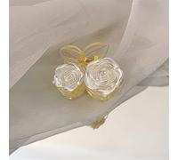 Fermagli for capelli, Gioielli for capelli, Forcine for capelli, Forcina for capelli Camelia bianca da donna Clip for coda di cavallo Clip piccola for frangetta Clip for frangia laterale Forcina for d