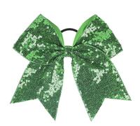Fermagli for capelli in nastro di grosgrain solido da 10 pezzi for fiocchi for in 18 * 19 cm con perline paillettes Bowknot(Color12)