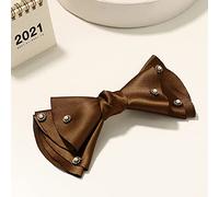 Fermagli for capelli, nuova semplice forcina for capelli della Corea del Sud, rete for capelli rossa, fata rossa, clip superiore for tutti gli abbinamenti, clip a molla(Dark brown pure)
