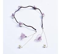 Fermagli for capelli, orecchini finti fascia tessuto coreano dolce nappa forcina accessori for capelli copricapo fiore Mori femminile piccola fascia fresca,(Purple)