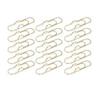 Fermagli for carta in metallo multifunzionali, portapenne con clip for documenti di giornale, quaderno, testo fisso(Gold 15PCS)