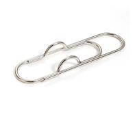 Fermagli for carta in metallo multifunzionali, portapenne con clip for documenti di giornale, quaderno, testo fisso(Silver 1PCS)