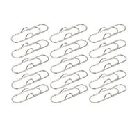 Fermagli for carta in metallo multifunzionali, portapenne con clip for documenti di giornale, quaderno, testo fisso(Silver 15PCS)