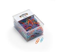 Fermagli Leone Dell'Era "Gran Mix" dimensioni miste in Scatola trasparente, 250 g., Colorati Plastificati