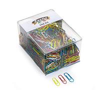 LEONE - Fermagli Gran Mix In Filo Colorato Metallizzato Misure Assortite Scatola Da 500 G Fx500gmix