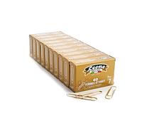400 Fermagli Ottonati Leone Dell'Era N°7 - mm. 75 - Stecca da 10 scatole da 40 pz. - Made in Italy