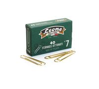 Fermagli ottonati supergiganti - n. 7 - 7,5 cm - oro - Leone - conf. 40 pezzi