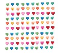 Fermagli per artigli piccoli 100 pezzi Fermagli per capelli rettangolari opachi colorati antiscivolo per donne Ragazze Accessori per lo styling dei capelli spessi e sottili di