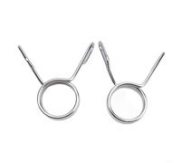 Fermagli per bilanciere da 50 mm, confezione da 2 chiusure a molla in metallo massiccio per fissare i piatti sulle barre da allenamento in palestra (2 pezzi)