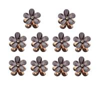 Fermagli per Capelli,10 Pezzi Clip Capelli Tornante per Capelli Diamantati Mini Fiore Perle Fermagli per Capelli Clip per Capelli Antiscivolo Eleganti Piccole Mollette con Fiore Accessori per donna