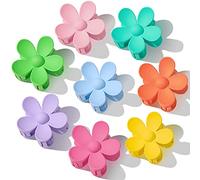 Fermagli per capelli 8 pezzi fermagli per capelli a forma di fiore - Grandi clip per capelli spessi da donna, grandi, tenuta forte per capelli sottili, 8 colori