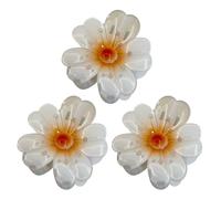 Fermagli per Capelli a Artiglio con Fiori | 3 Pezzi di per lo Styling e le Acconciature - Fermagli A Artiglio Per Capelli Spessi E Fini | Per Viaggi In Estate Spiaggia E Periodo Di Vacanza