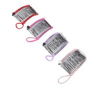 Fermagli per Capelli a Banana da 4 Pezzi, Pettine per Copertoncino Vintage Senza Piega Fermagli per Capelli con 20 Denti per Capelli Ricci Ondulati Spessi, Coda di Cavallo
