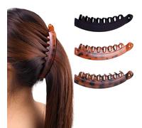 Fermagli per capelli a banana da donna, grandi fermagli per capelli spessi, eleganti e sicuri, per donne amate, 3 pezzi