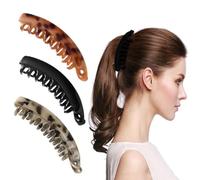 Fermagli per capelli a banana in resina, set da 3 pezzi, per coda di cavallo e styling, per capelli a banana retrò per ricci grossolani Accessori, Regali di San Valentino, per donne e ragazze