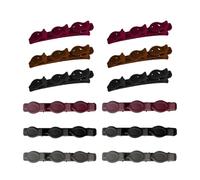 Fermagli Per Capelli A Doppio Strato Da 12 Pezzi Sul Lato, Fermagli Per Capelli Intrecciati Da Donna, Fermagli Per Parole Fisse Per Basette E Fermagli Per Decorazioni Per Acconciature Classiche.