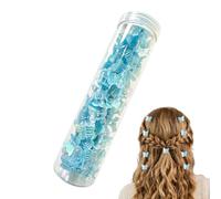 Fermagli per capelli a farfalla, 60 pezzi, mini clip antiscivolo con | Fermaglio per capelli per donne e ragazze, per feste, vacanze, compleanni, viaggi, concerti, matrimoni, colore blu