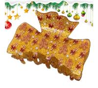 Fermagli per capelli a forma di artiglio per Natale, con clip a presa forte e grande di Babbo Natale, pinze per artiglio per l'inverno e feste, per capelli, per ragazze, famiglia