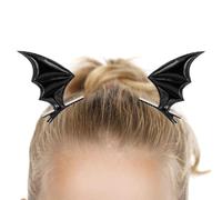 Fermagli per capelli a forma di di pipistrello, accessori gotici, per donne e ragazze, per Halloween, cosplay e feste in costume