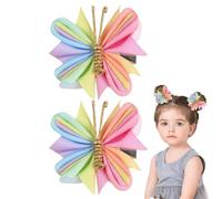 Fermagli per capelli a forma di farfalla, in rete a forte tenuta, per feste e feste, eleganti e resistenti, per le vacanze