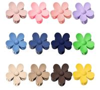 Fermagli per capelli a forma di fiore, 12 fermagli per capelli carini, per donne e ragazze, opachi, per capelli spessi/medi, grandi margherite, per capelli sottili, alla moda, 12 accessori per capelli