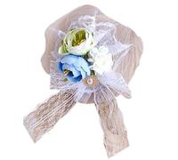 Fermagli per capelli a forma di fiore con fiocco pastorale, accessori per costumi da giorno per donne alla festa antiscivolo