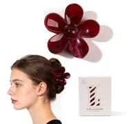 Fermagli per capelli a forma di fiore, da donna, grandi, estivi | Accessori per capelli alla moda per una tenuta forte, perfetti per l'estate e la spiaggia, colore marmo, non danneggiano