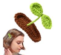 Fermagli per capelli a forma di germogli di soia, fermagli per capelli a forma di carina, a maglia Little Grass Barrette Pea Hairpin - copricapo stile, per capelli da donna, fi