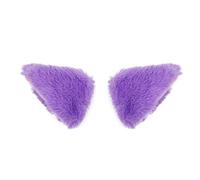 Fermagli per capelli a forma di orecchie di gatto, 1 paio di fermagli per orecchie di gatto, con orecchie di gatto, Adatto per carnevale, Halloween, Natale, feste di ruolo (Violetta, D)