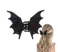 Fermagli Per Capelli A Forma Di Pipistrello Di Halloween - Fermaglio Per Capelli A Forma Di Pipistrello Gotico Per Donna | Fermaglio Decorativo Antiscivolo A For-ma Di Ala Gotica Per Donne (Nero)
