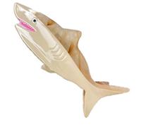 Fermagli per capelli a forma di squalo marino, fermagli per capelli a forma di animale marino, fermagli per capelli in acetato di cellulosa per ragazze, piccole clip per donne (squalo caffè chiaro)