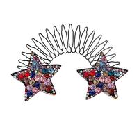 Fermagli per capelli a forma di stella di cristallo di moda per bambini pettini per capelli rotti fermagli per capelli per donne belle ragazze dolci accessori per capelli