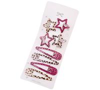 Fermagli per capelli a forma di stella, in metallo, con leopardo e clip per capelli, Y2K, accessorio per capelli per donne e ragazze, 64 pezzi, colore C