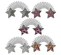 Fermagli per capelli a forma di stella, strumento per organizzare la testa, fisso, arricciatura, cerchio, invisibile, per bambini, copricapo R9B8 Clip