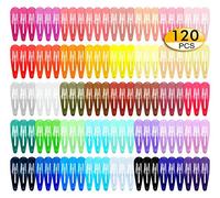 Fermagli per capelli a goccia d'acqua da 5 cm, 120 forcine in metallo fai da te in 40 tonalità vivaci, accessori per capelli metallici per acconciature creative