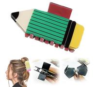 Fermagli per capelli a matita, fermagli per capelli divertenti e carini per insegnanti, a forma di cancelleria, clip per capelli a forte tenuta, accessori divertenti per capelli per la vita