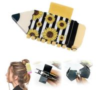 Fermagli per capelli a matita, fermagli per capelli divertenti e carini per insegnanti, a forma di cancelleria, clip per capelli a tenuta forte, accessori divertenti per capelli per la vita