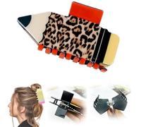 Fermagli per capelli a matita, fermagli per capelli divertenti e carini per insegnanti, a forma di cancelleria, clip per capelli a tenuta forte, accessori per capelli divertenti per la vita
