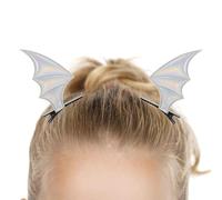 Fermagli per capelli a pipistrello, 2 forcine horror, accessori goth, fermaglio per capelli per donne e ragazze, costume da cosplay di Halloween