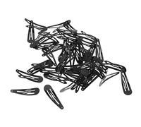 Fermagli per capelli a scatto Fermagli per capelli in metallo antiscivolo Fermagli per capelli per bambine Bambini piccoli Accessori per donne Nero 50 pezzi Fermagli per capelli in metallo Fermagli pe