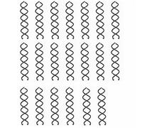 Fermagli per Capelli a Spirale, Spirale Forcina Rotonda, Clip Perno, 20 Pezzi Stick per Capelli Stile Fai Da Te, Nero