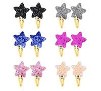 Fermagli Per Capelli A Stella Con Paillettes Da 12 Pezzi, Fermagli Per Capelli Lucenti, Graziosi Fermagli Per Capelli Per Bambini, Fermagli Per Capelli Alla Moda, Accessori Per Capelli
