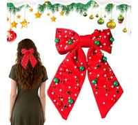 Fermagli Per Capelli A Tema Natalizio | Fermaglio Per Capelli Alla Con Strass E Perle - Fermagli per | Per Donne E Ragazze Per Celebrazioni Durante Le Feste Natalizie Eventi Festivi E Raduni F