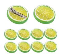 Fermagli per capelli al limone 10 pezzi da 2 pollici Fermagli per capelli alla frutta carini e dolci per donne e ragazze con forte presa Accessori per fette di limone verde per uso quotidiano, ferm